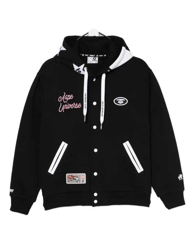 BAPE Moonface Bomberjacke - Schwarz Schwarz