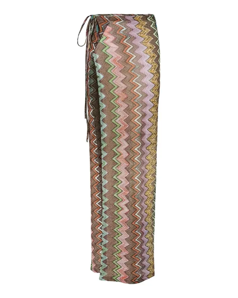 Missoni Pareo mit Zickzackmuster - Braun Braun