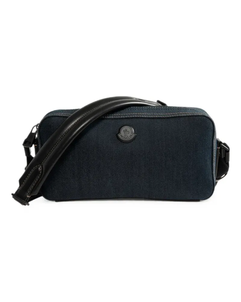 Moncler Carlo denim cross-body bag - Blau Blau