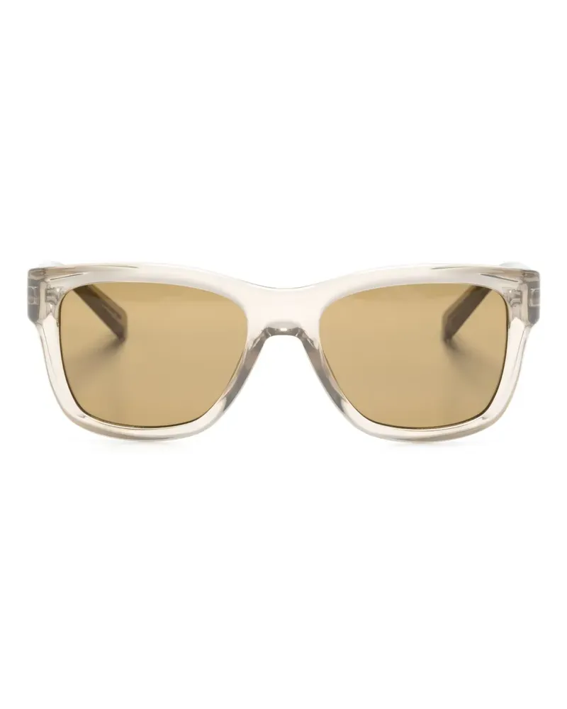Saint Laurent SL674 Sonnenbrille mit breitem Gestell - Nude Nude