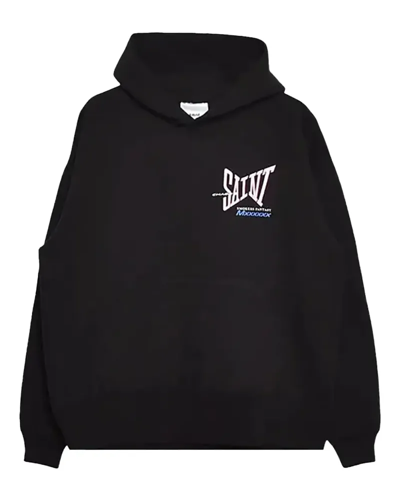SAINT MXXXXXX cotton hoodie - Schwarz Schwarz