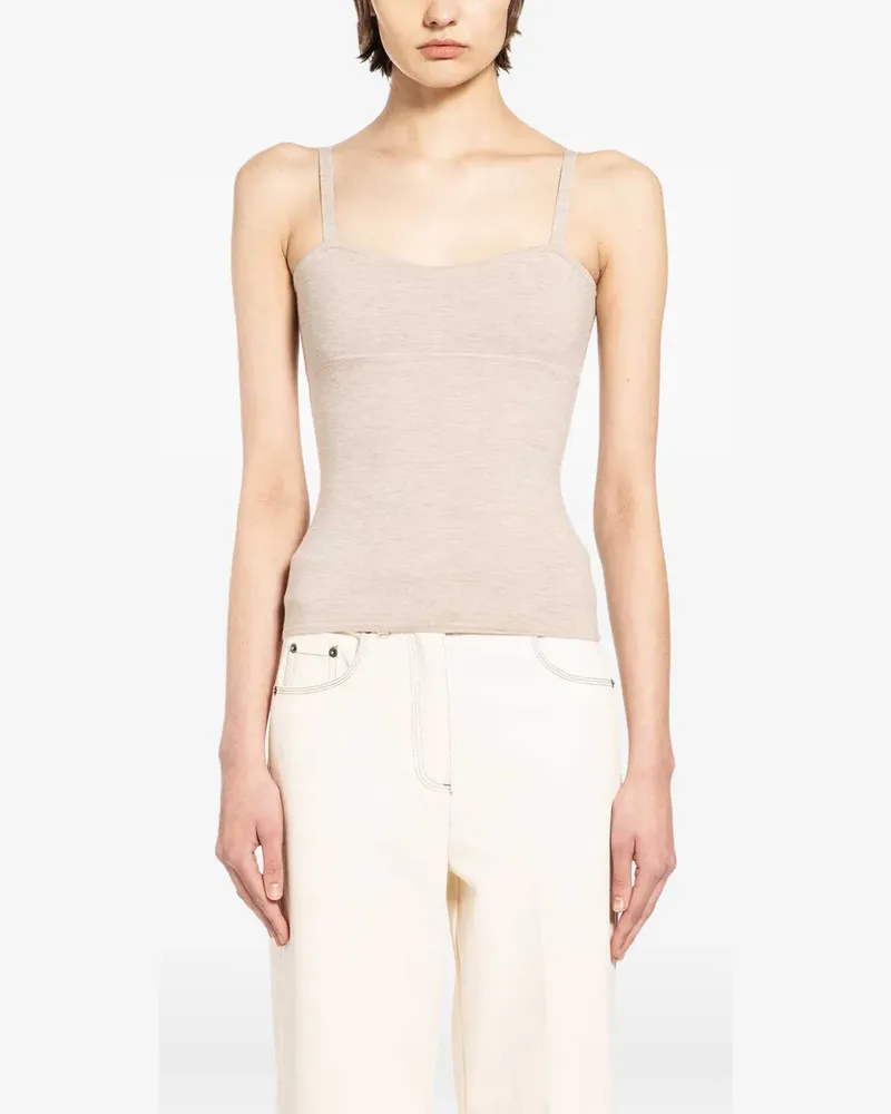 Max Mara spaghetti-straps tank top - Nude Nude