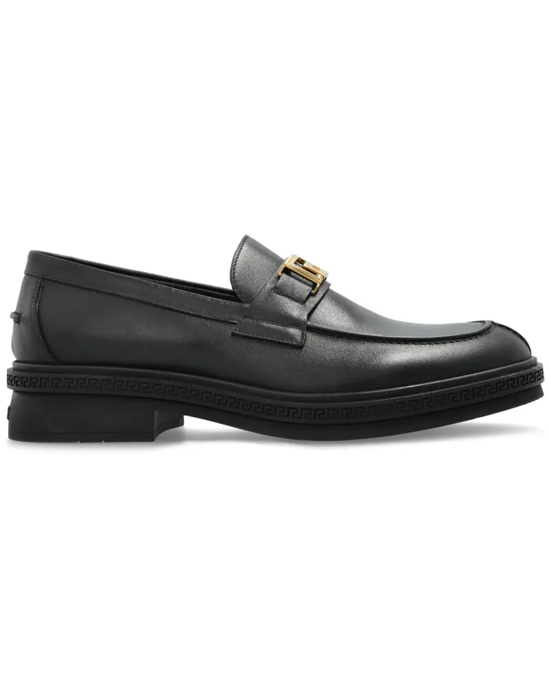 Versace Loafer mit Schnallendetail - Schwarz Schwarz