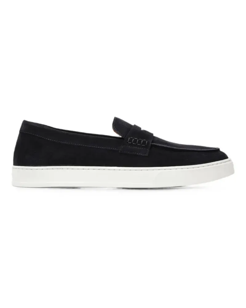 Doucal´s suede penny-strap sneakers - Blau Blau