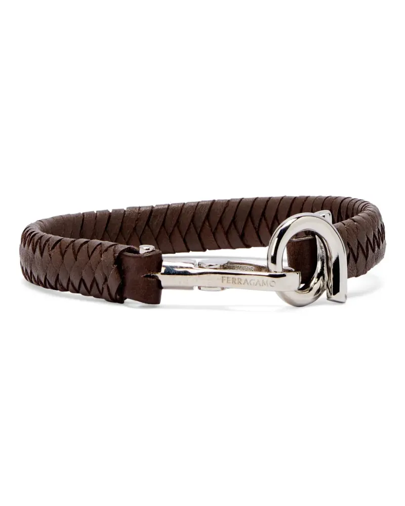 Ferragamo Armband aus Leder - Silber Silber