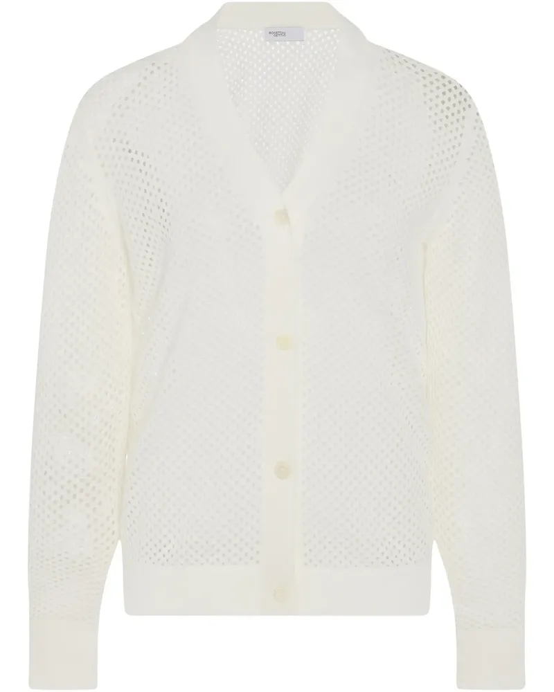 Rosetta Getty Cardigan aus Mesh-Pointelle - Weiß Weiß