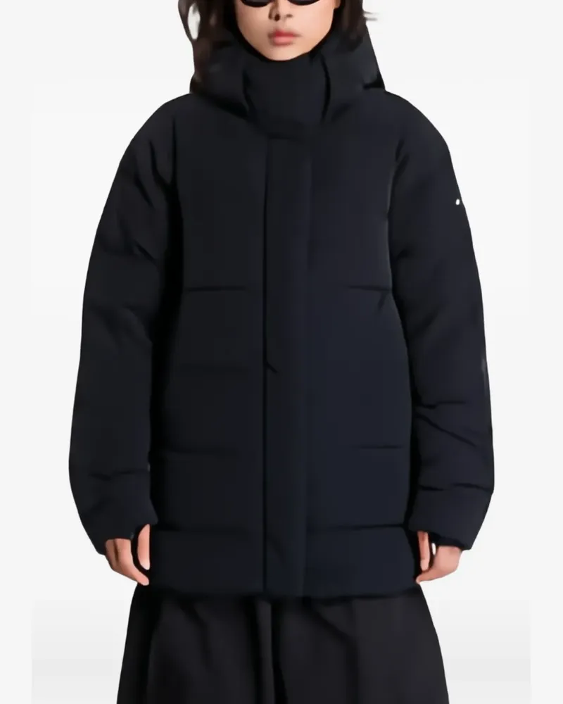 Columbia Sportswear Company logo-print hooded coat - Schwarz Schwarz