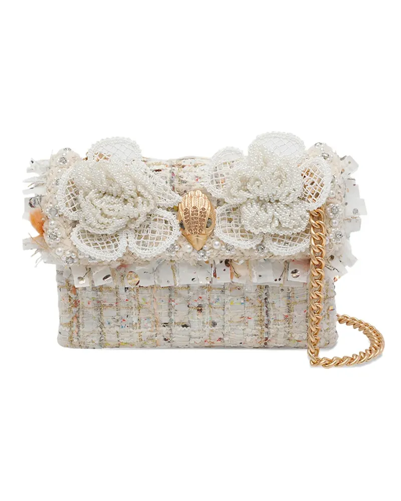 Kurt Geiger tweed Kensington chain shoulder bag - Nude Nude