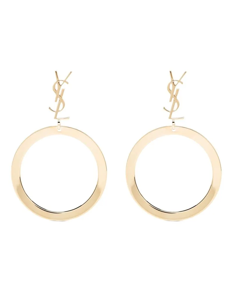 Saint Laurent Cassandre Hängeohrringe - Gold Gold