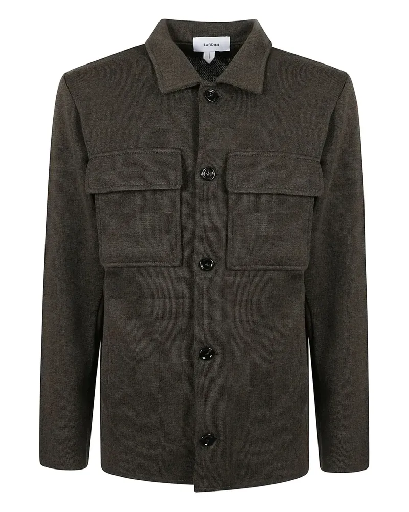 LARDINI flap-pocket shirt jacket - Braun Braun