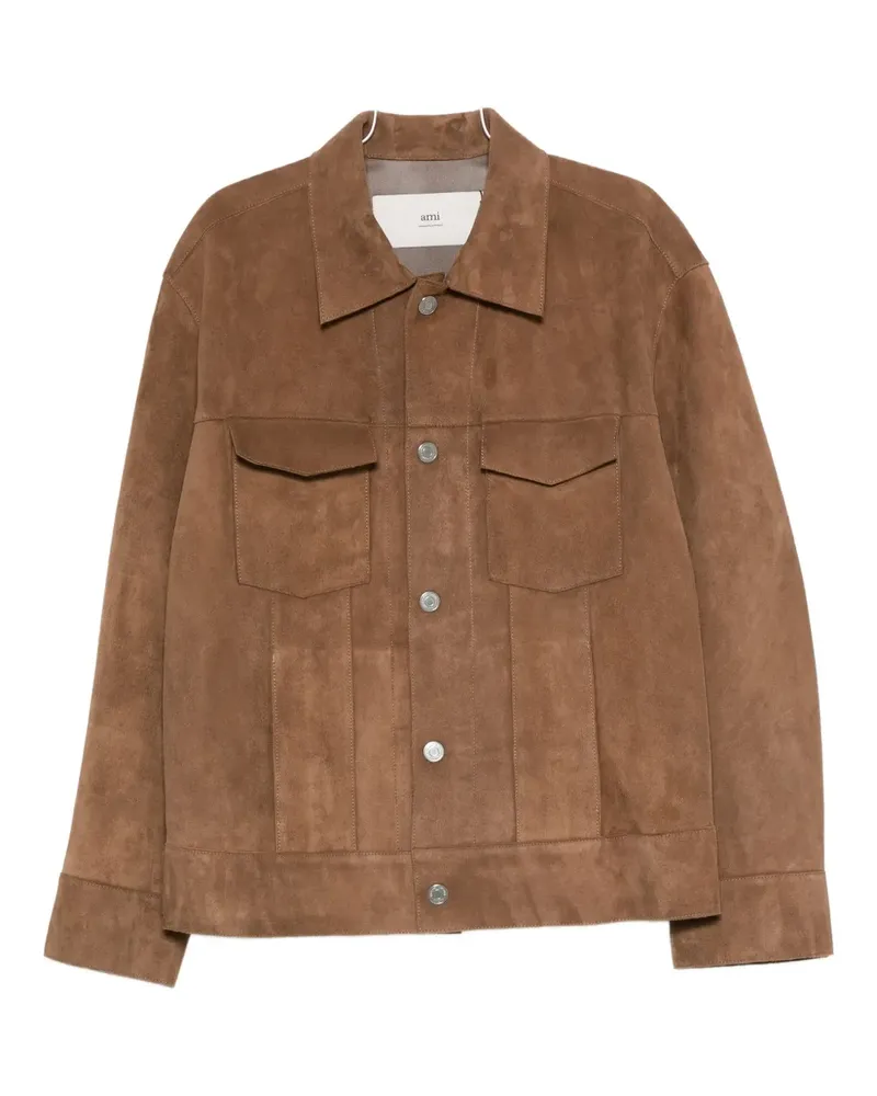 AMI Paris Jacke mit Druckknöpfen - 216|BROWN 216