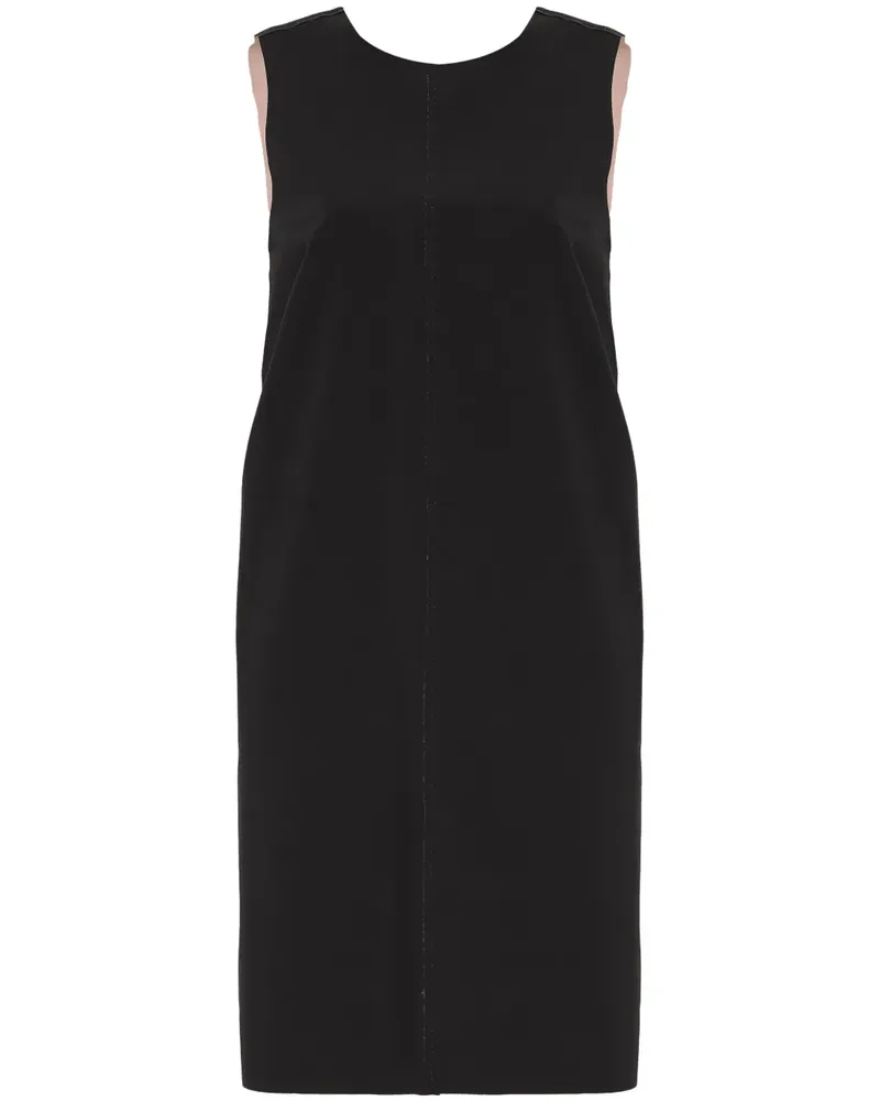 Osklen Minikleid im Layering-Look - Schwarz Schwarz