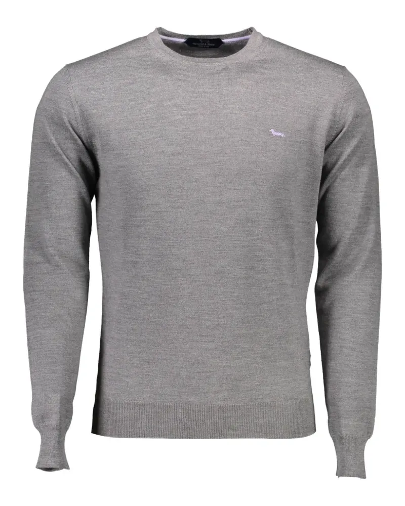 Harmont & Blaine logo-embroidered merino wool sweater - Grau Grau