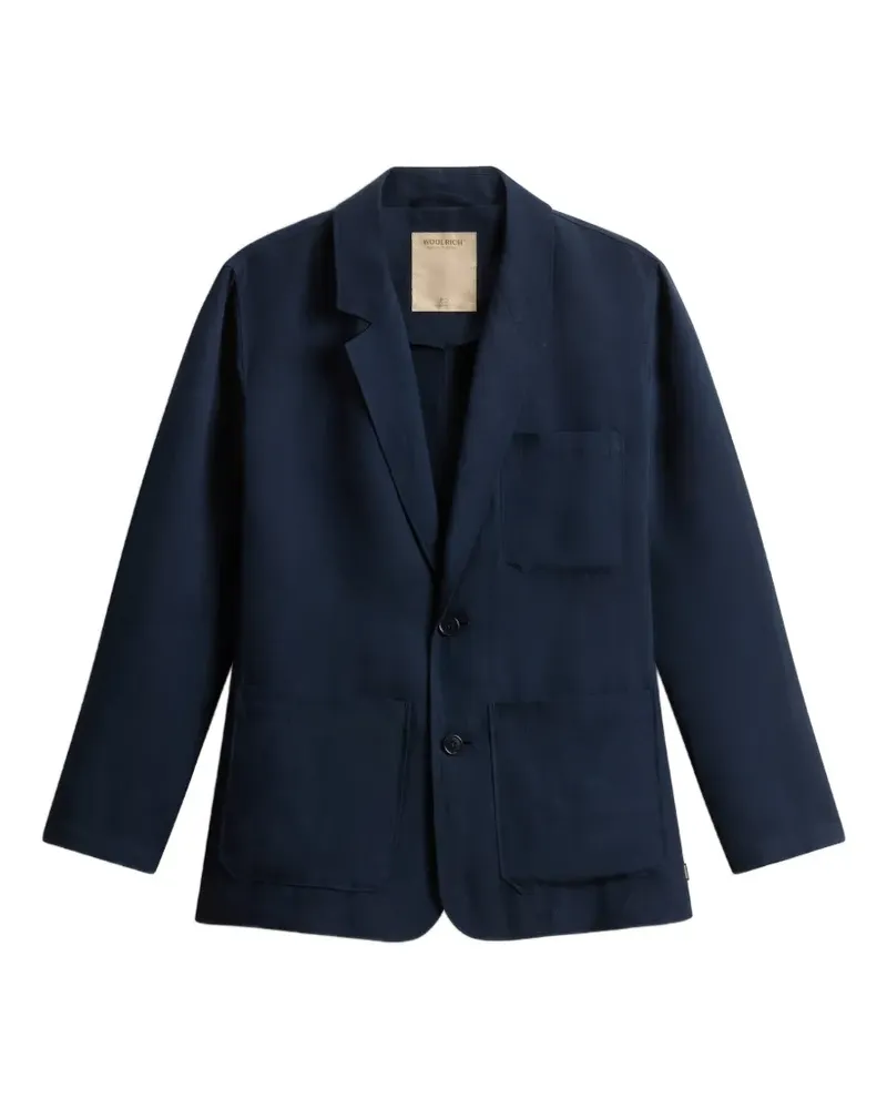 Woolrich button patch-pocket blazer - Blau Blau