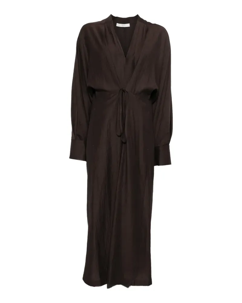 TELA Delta tie-waist midi dress - Braun Braun