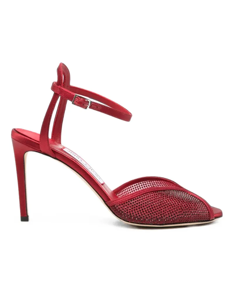 Jimmy Choo Sacora Sandalen mit Kristallen - Rot Rot