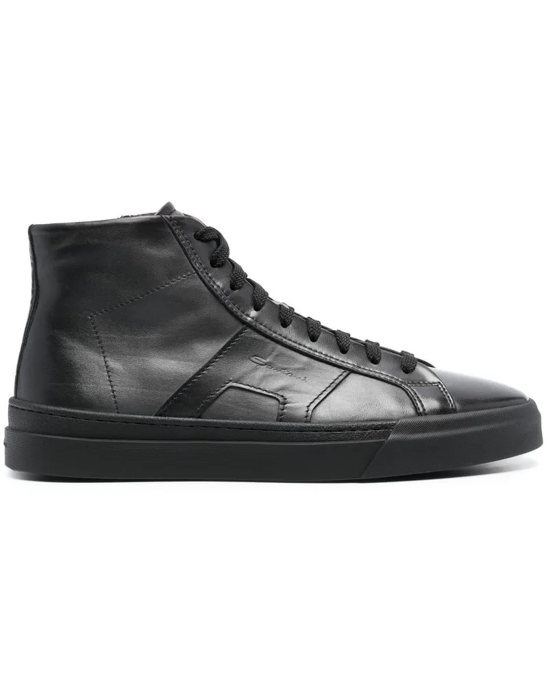 Santoni Gong High-Top-Sneakers - Schwarz Schwarz
