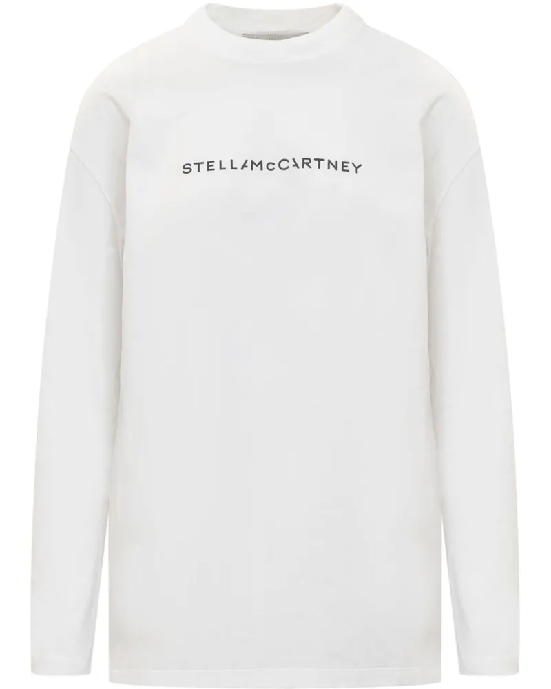 Stella McCartney T-Shirt mit Logo-Print - Weiß Weiß