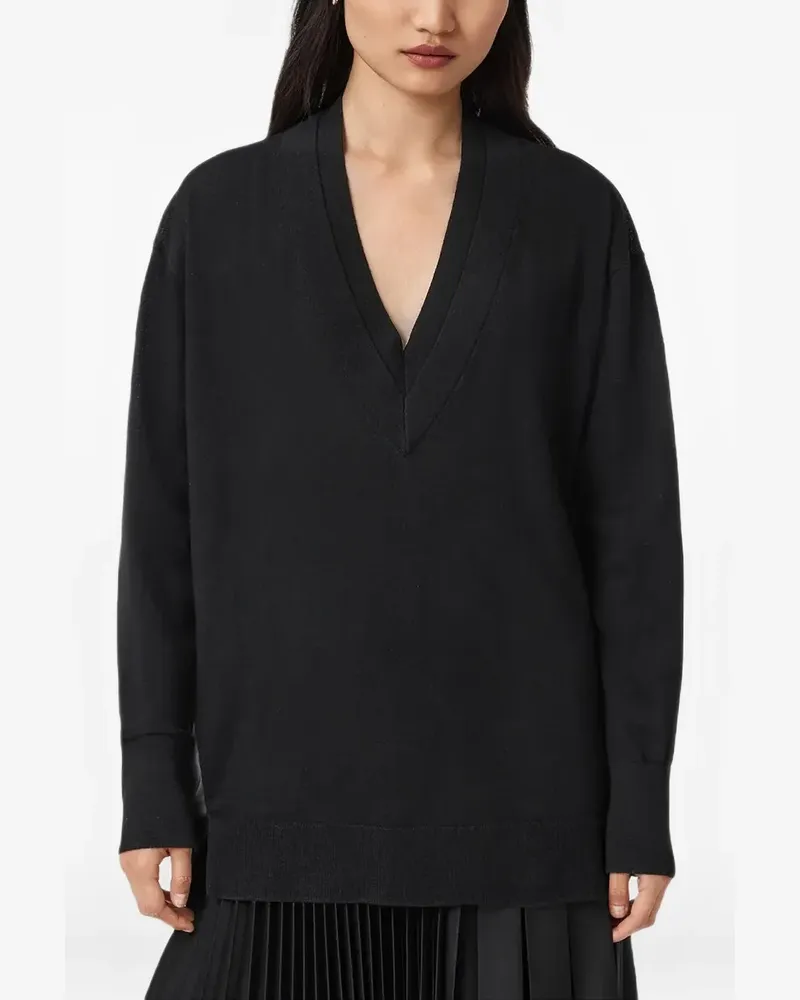 AllSaints Bern V-neck sweater - Schwarz Schwarz