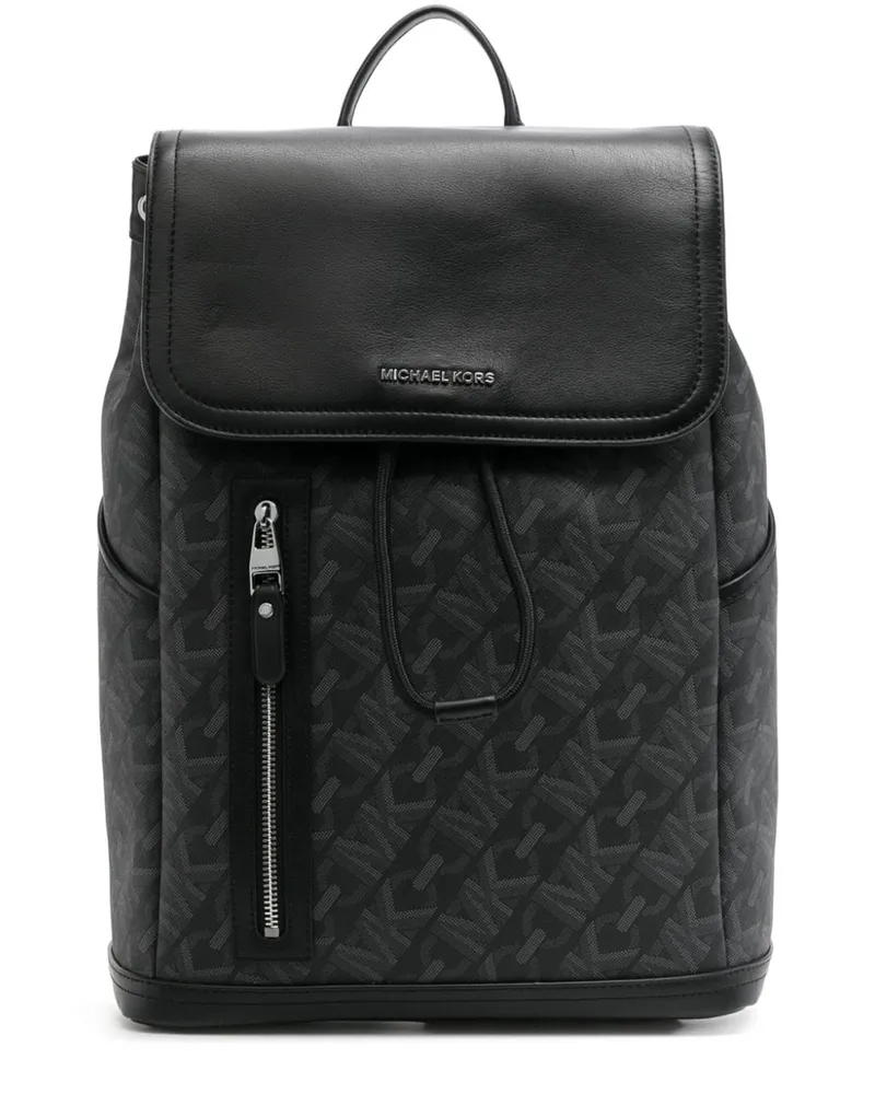 Michael Kors Hudson Flap Rucksack Schwarz