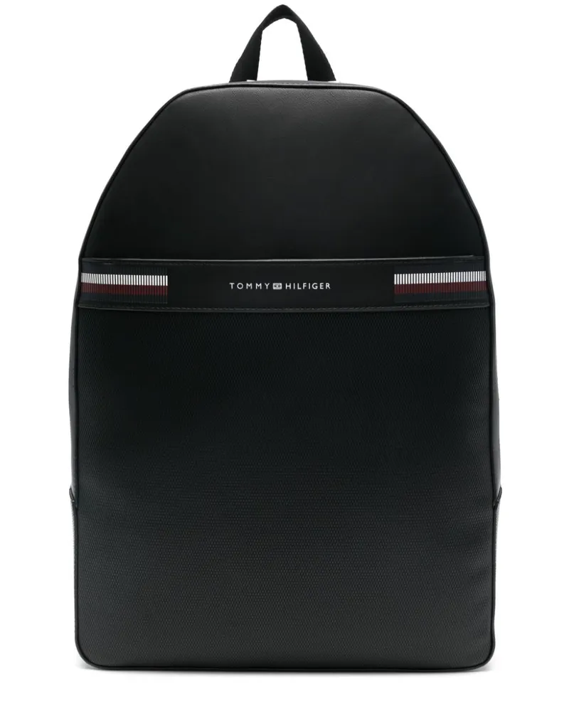 Tommy Hilfiger Rucksack mit Logo-Stempel - Schwarz Schwarz