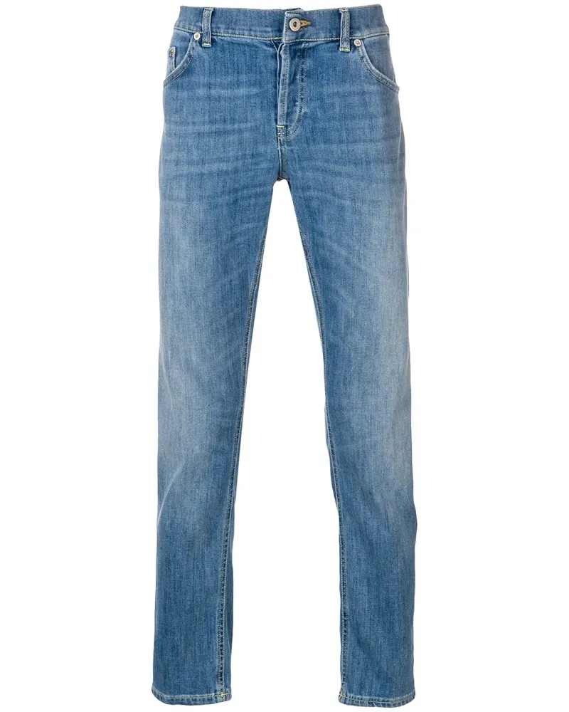 Dondup Gerade Jeans - Blau Blau