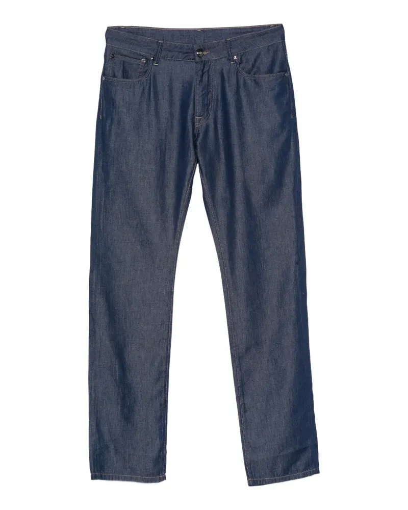 Pal Zileri Jeans mit Logo-Patch - Blau Blau