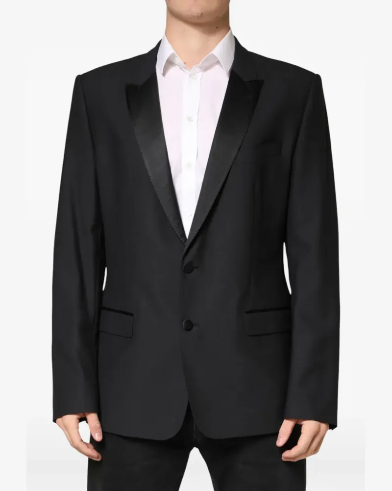 Dolce & Gabbana Einreihiges Sakko - Schwarz Schwarz