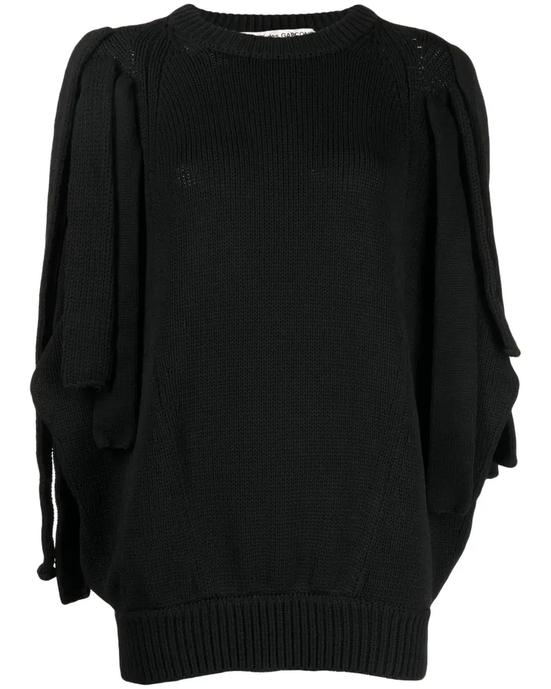 Comme des Garçons Pullover im Layering-Look - Schwarz Schwarz