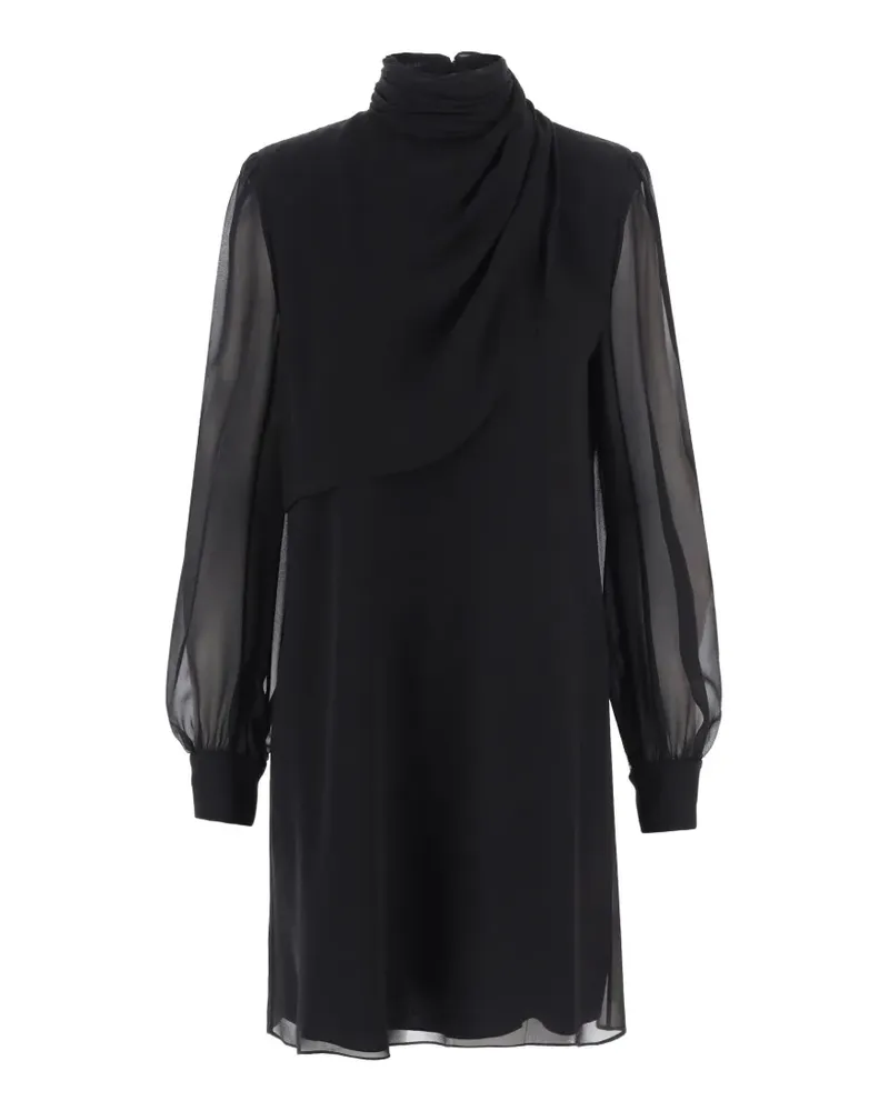 Valentino Garavani Drapiertes Minikleid aus Seide - Schwarz Schwarz