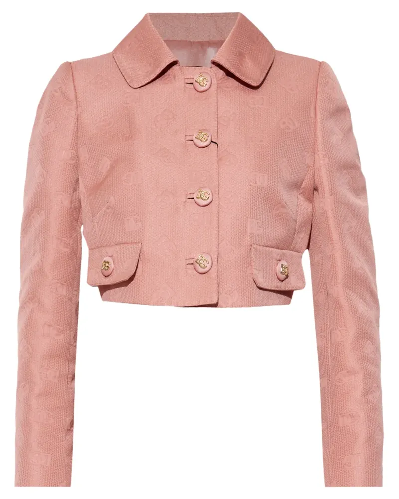 Dolce & Gabbana Jacke aus Monogramm-Jacquard - Rosa Rosa