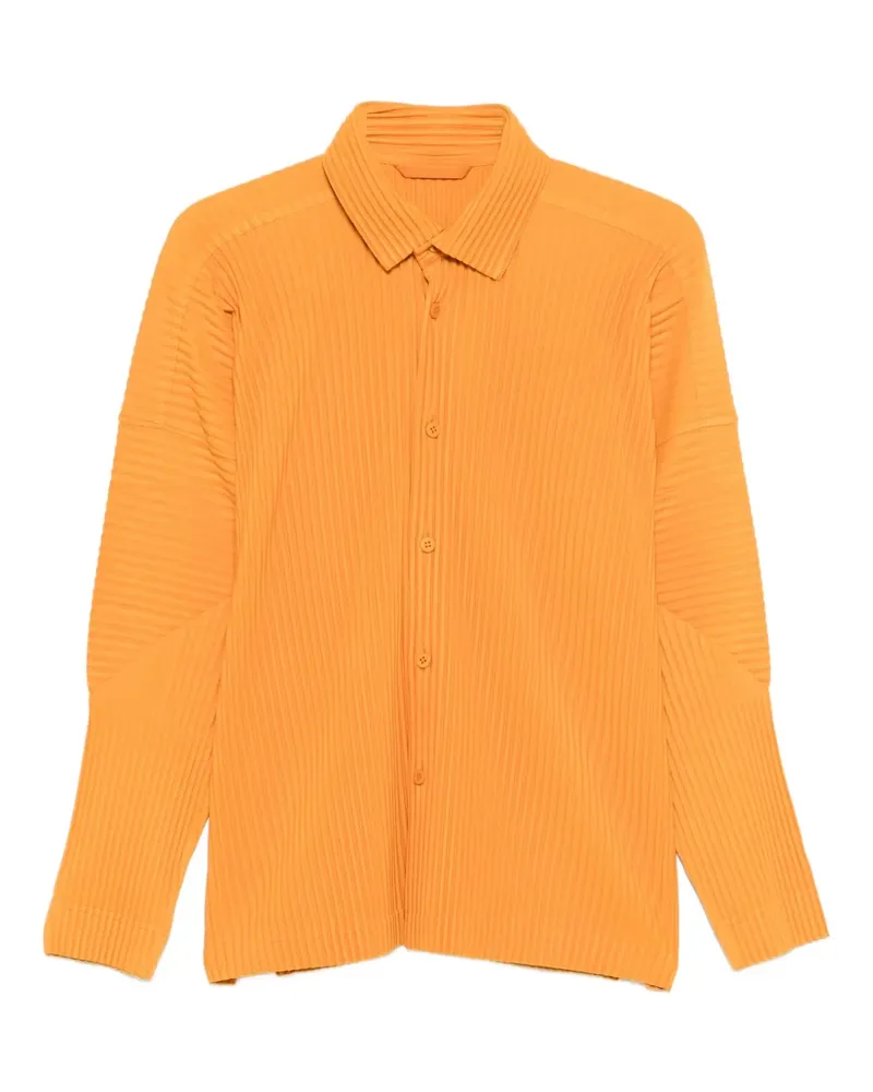 Issey Miyake Plissiertes Hemd - Orange Orange