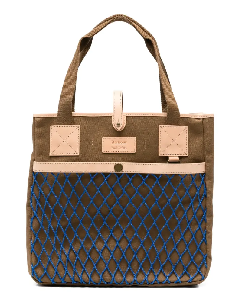 Barbour x Paul Smith logo-patch tote bag - Braun Braun