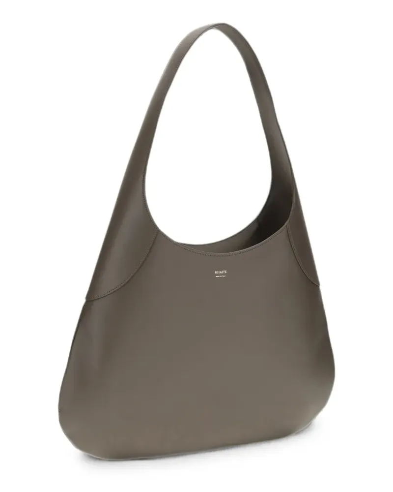 KHAITE Large Joan leather shoulder bag - Grau Grau