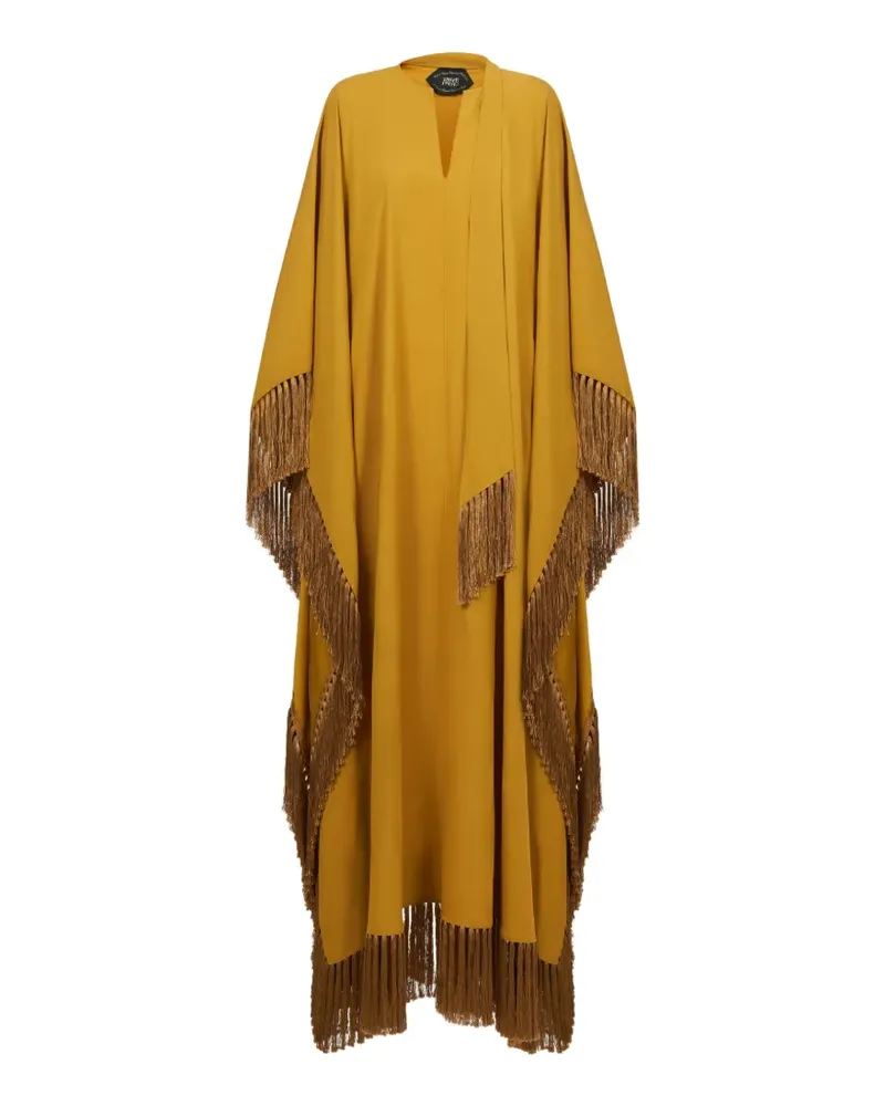 Taller Marmo Hammamet fringed maxi dress - Gelb Gelb