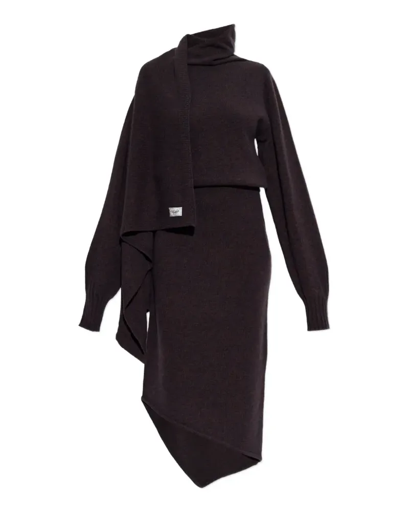 ATTICO brown midi dress - Braun Braun