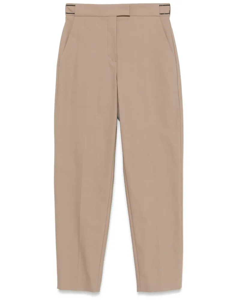 Brunello Cucinelli Hose mit Monili-Kettendetail - Braun Braun