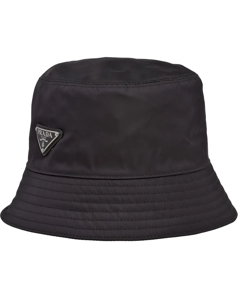Prada Fischerhut aus Re-Nylon - Schwarz Schwarz