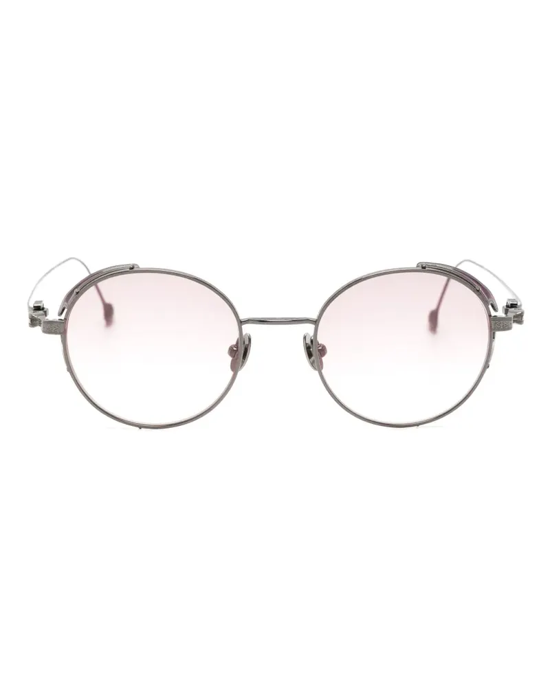MATSUDA Sonnenbrille mit rundem Gestell - Grau Grau