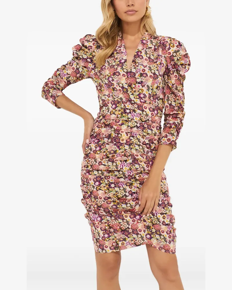 Isabel Marant floral-print mini dress - Rosa Rosa
