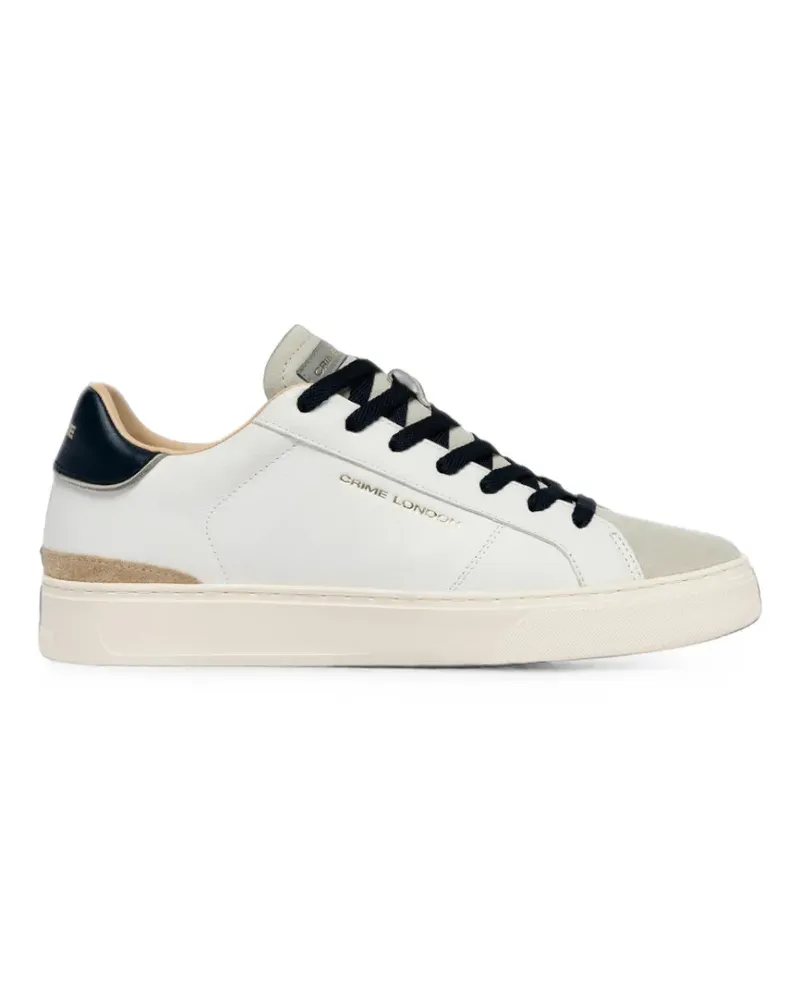 Crime Sneakers mit Wildlederbesatz - Weiß Weiß