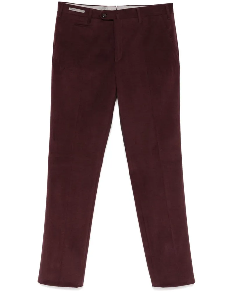 Corneliani Hose aus Samt - Rot Rot
