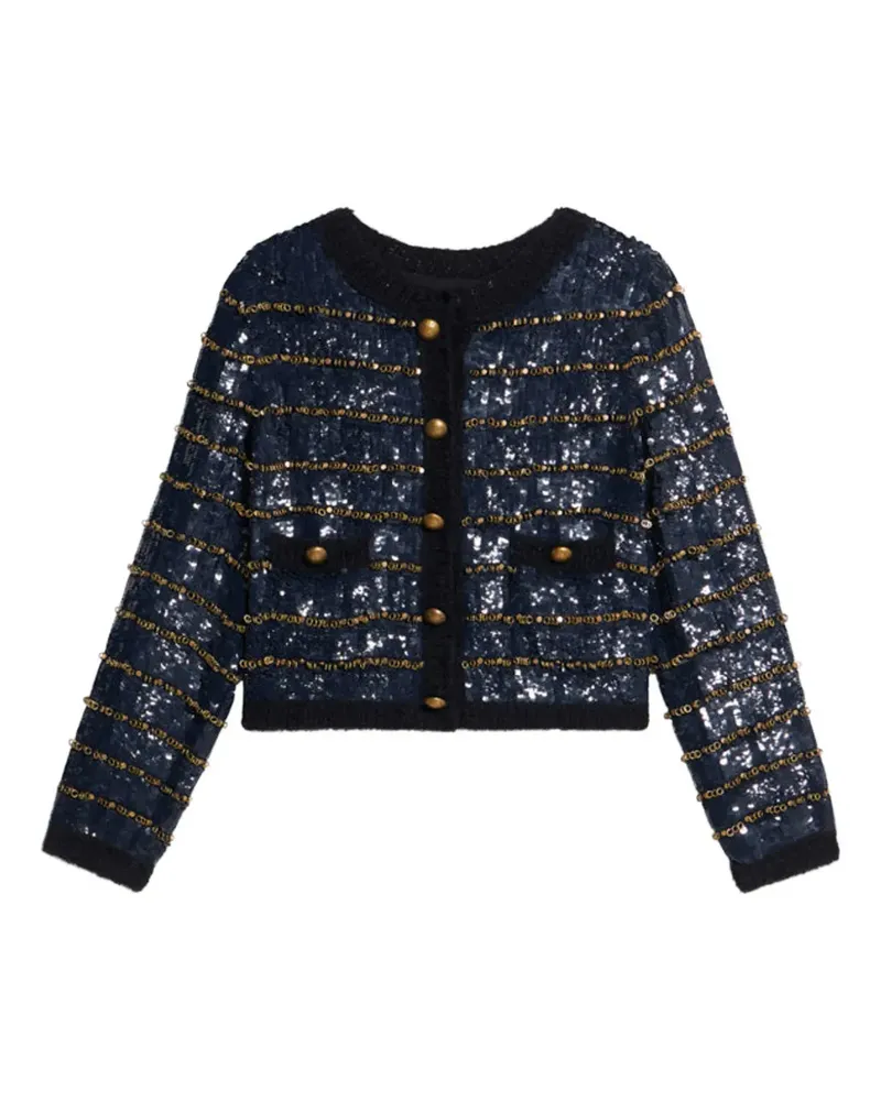 Fortela Divine sequin embroidered jacket - Blau Blau