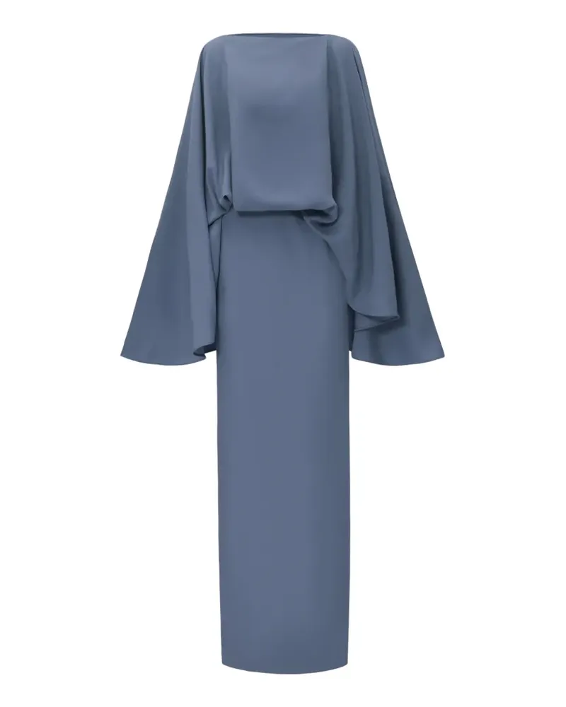 Taller Marmo Eolia Maxikleid mit drapiertem Detail - Blau Blau