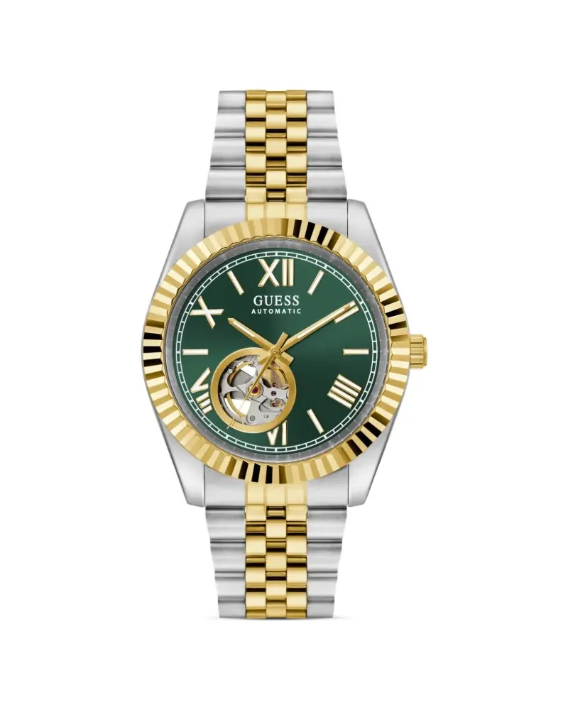Guess Armbanduhr aus Edelstahl 44mm - Grün Grün