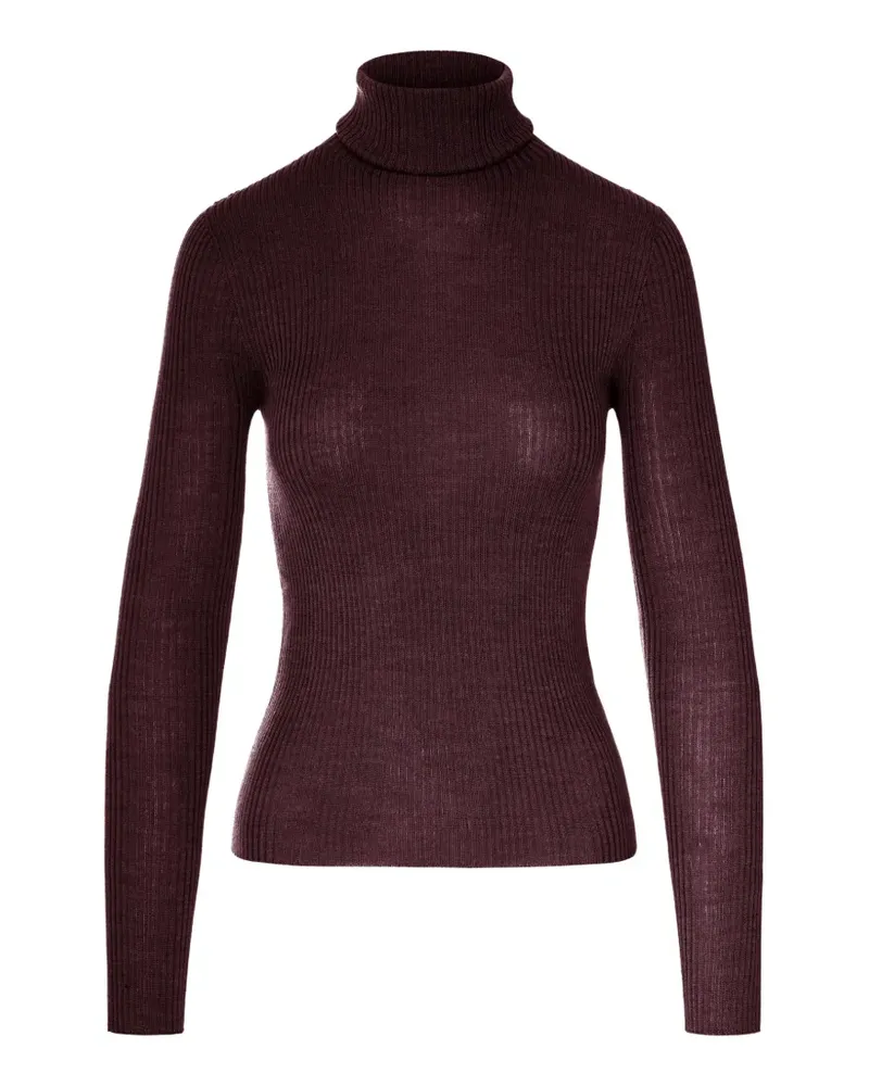 Roberto Collina Gerippter Rollkragenpullover - Rot Rot