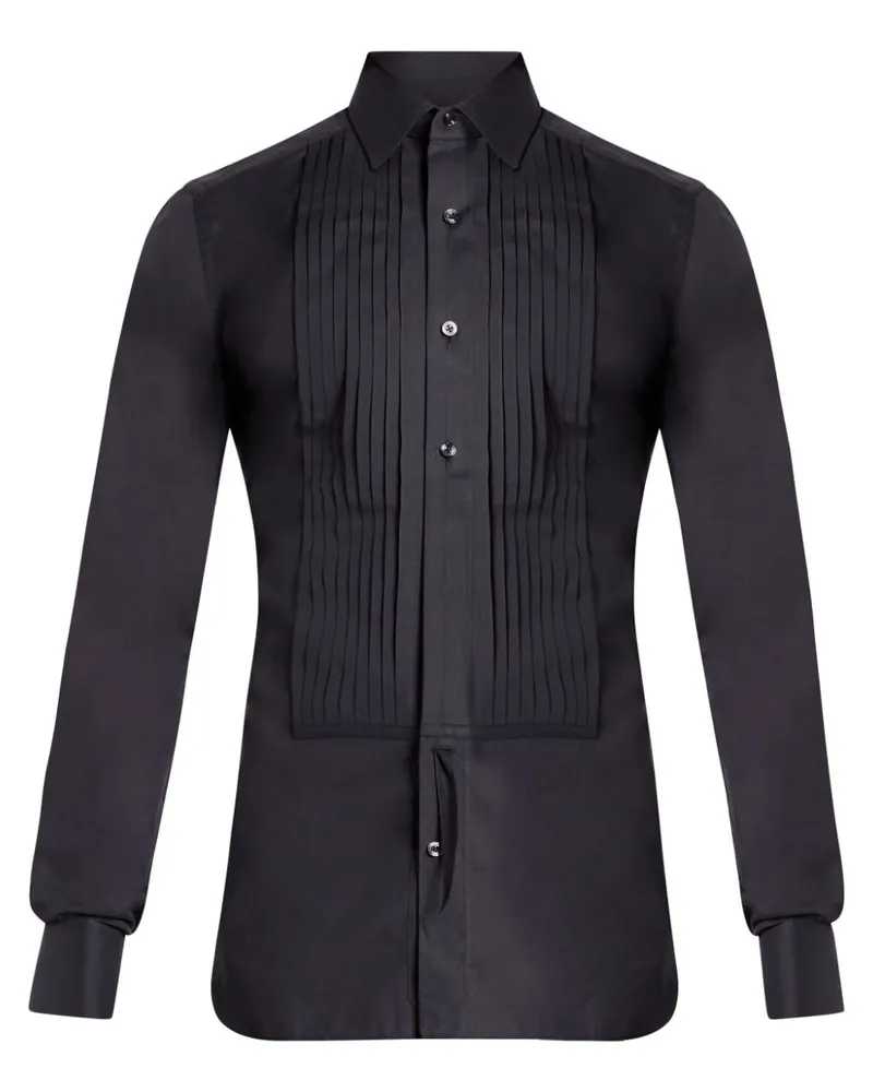 Tom Ford Smoking-Hemd aus Baumwolle - Schwarz Schwarz