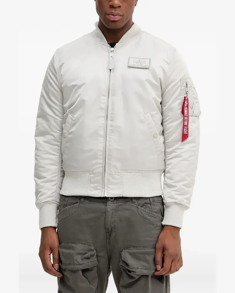 Alpha Industries MA-1 Bomberjacke mit Kapuze - Grau Grau