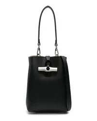 Longchamp Mini Le Roseau Beuteltasche Schwarz