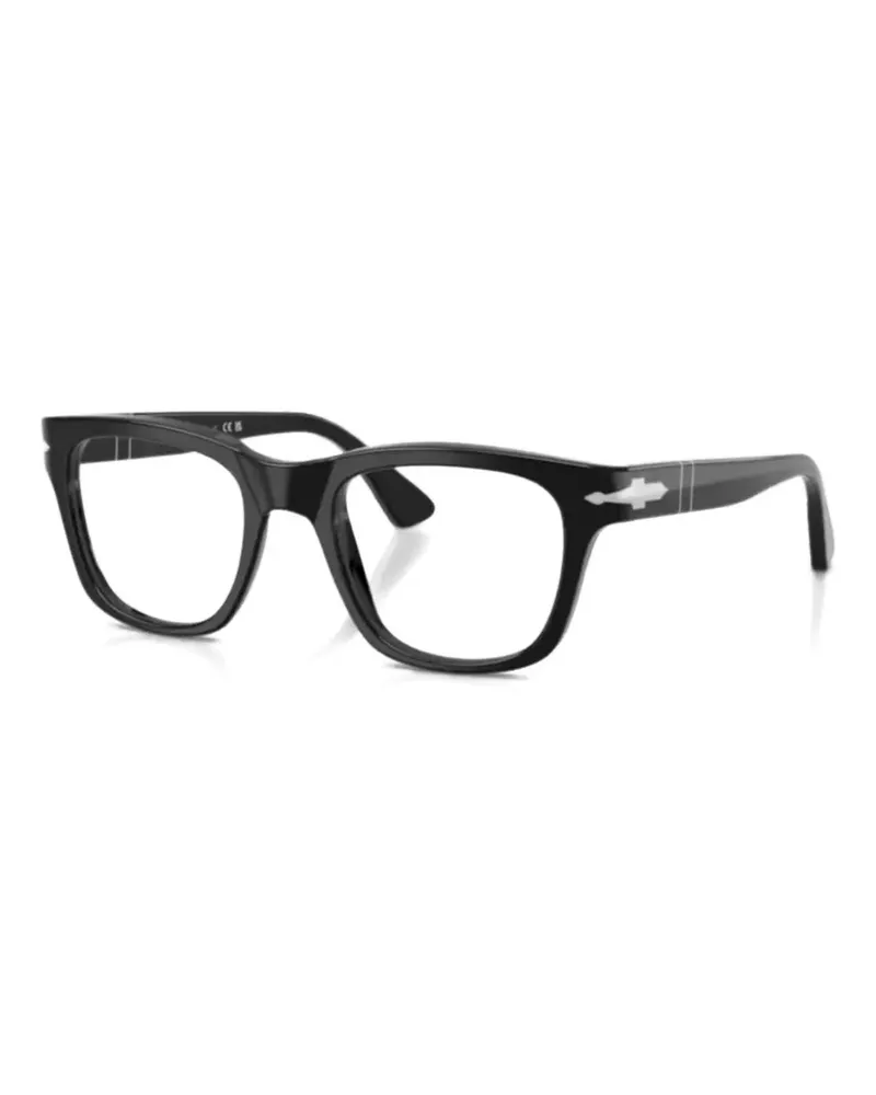 Persol geometric-frame glasses - Schwarz Schwarz